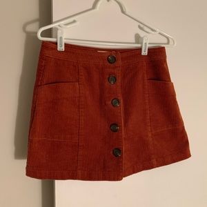 Corduroy skirt
